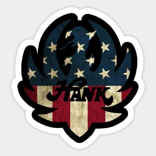 Funny Vintage Hank Jr Classic Music Sticker